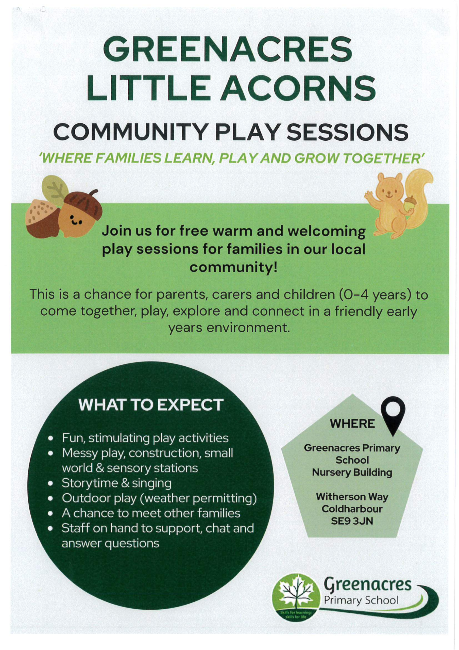 Greenacres Community Play Sessions